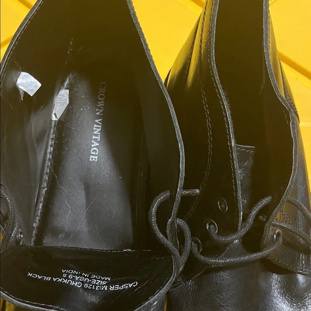 Crown Vintage Men's Black Chukka Boots